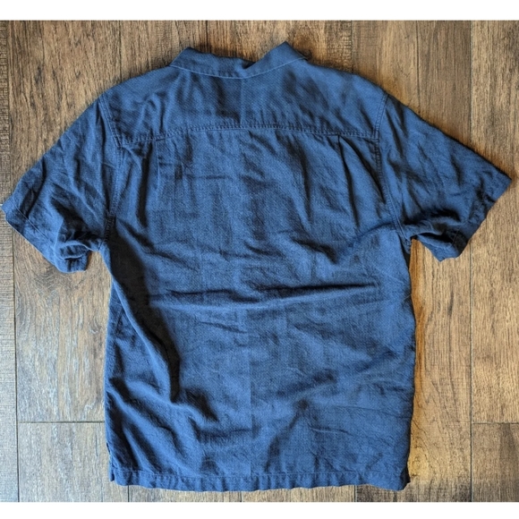 Tommy Bahama Mens Silk & Cotton Blend Sz Medium Button-Down Original Fit Shirt - Picture 10 of 14